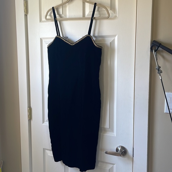 🖤Les Robes Galleria Dress , Vintage Black Velvet size 11/12 - Picture 2 of 7